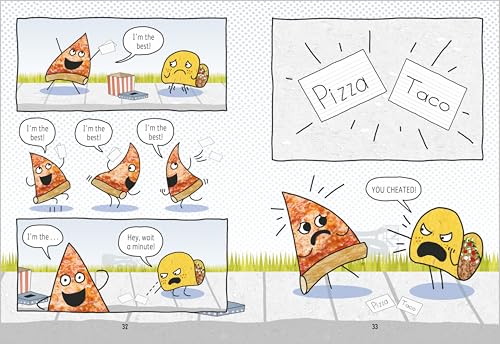 Pizza and Taco: Who's the Best?: The laugh-out-loud funny graphic novel for kids (Paperback)