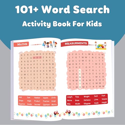 101+ Word Search and Mazes Activity Book for Kids : Kids Learning Workbook, Interactive Learning Book,Brain-Boosting Activity Book for Kids | Combo of 2 Books (Paperback)