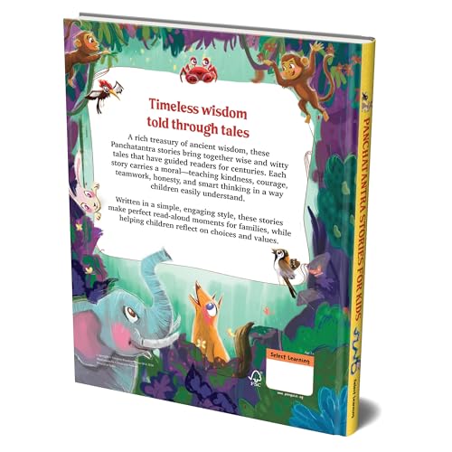 Panchatantra Stories: 101 Classic Animal Fables I Moral Stories, Indian Folklore & Life Lessons | Bedtime Stories for Children | Ages 5+| Select Learning (Hardcover)