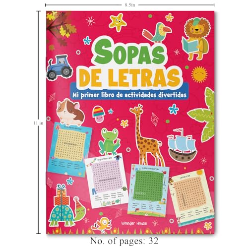 My First Fun Activity Book of Word Search – Spanish Build Spanish vocabulary with fun word searches | Great for early learners | Ages 5–8 | Bilingual Brain Boosters (Paperback)
