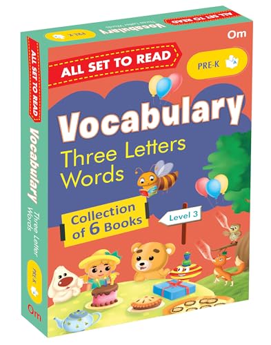 All Set to Read: My First Vocabulary Building Pre-K Learning Pack - Three Letter Words – Pack C | Little Learner’s Word Kit | 3 Letter Words Story Book for Children | First Steps in Vocabulary | Start (Paperback)