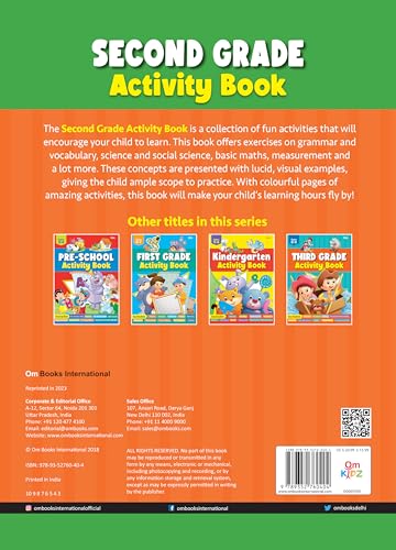Second Grade Activity Book: 320 Pages of Practice for Ages 7-8 - Grammar, Math Operations, Writing, Social Science, Geometry, Vocabulary, Science & more (Paperback)