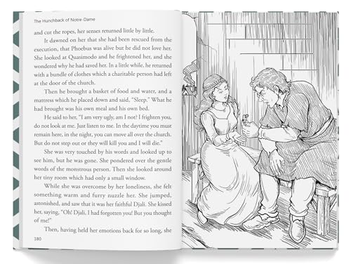 The Hunchback of Notre-Dame for Kids : Illustrated Abridged Children Classic English Novel with Review Questions (Hardcover)