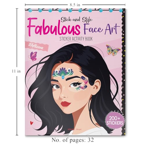 Stick and Style - Fabulous Face Art (Sticker Activity Book) (Paperback)