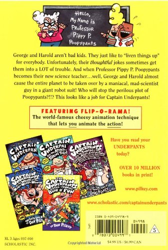 The Adventures of Captain Underpants Dav Pilkey & CAPTAIN UNDERPANTS #04: THE PERILOUS PLOT OF PROFESSOR POOPYPANTS (Product Bundle)