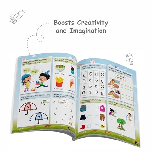 200+ Adventure Activity Book for Kids, Early Learning Educational Book with 500+ Free Worksheets & Parenting Tips, Brain Booster Books for Kids 3 - 4 Years (Paperback)