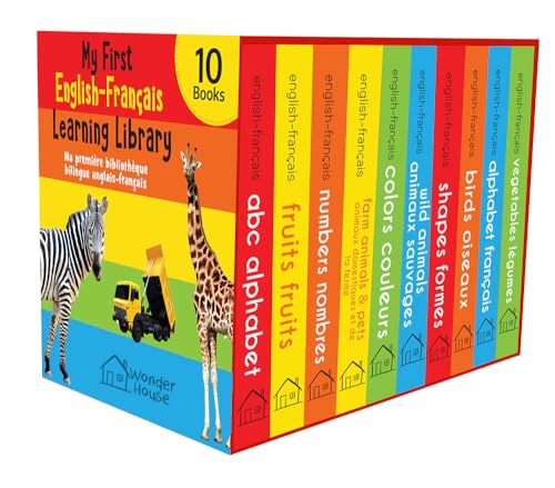 My First English-French Learning Library (Ma première bibliothèque bilingue anglais-français) : Boxset of 10 English - French Board Books (Board book)