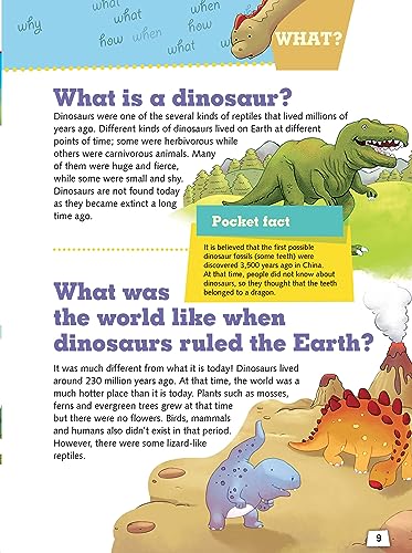 Encyclopedia: My Encyclopedia of Dinosaurs - What? Why? How? When? - Encyclopedia books for Children (Paperback)
