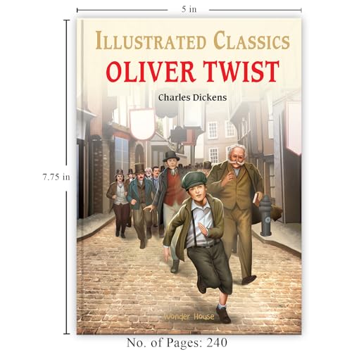 Oliver Twist : Illustrated Abridged Children Classics English Novel with Review Questions (Hardcover)