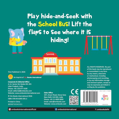Where's My School Bus | Lift-the-Flap Felt Book for Toddlers | Interactive Peekaboo Vehicle Book | Early Learning Board Book for Ages 1–5 (Board book)