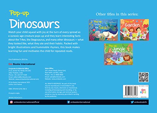 Pop Up Dinosaurs Book for Children: 3D Interactive Dino Pop Up Adventure Book for Kids | Fun Learning Mighty Dinosaurs, Prehistoric World, Lands, Dino Time & More | Guide to Earth’s First Wildest Crea (Pop-Up)