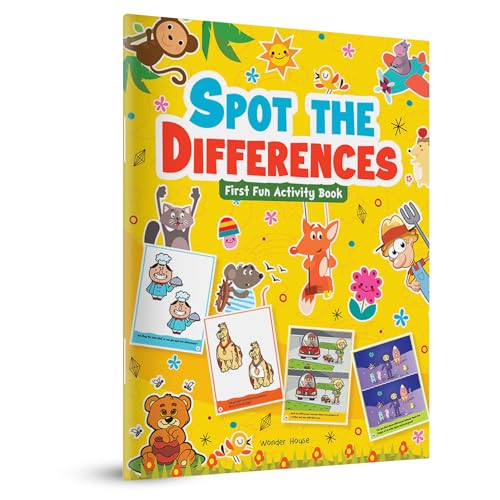 Spot the Difference: First Fun Activity Book for Kids | Boost Focus & Observation Skills | Ages 4–7 | 2+ Hours of Engaging Puzzle Fun (Paperback)