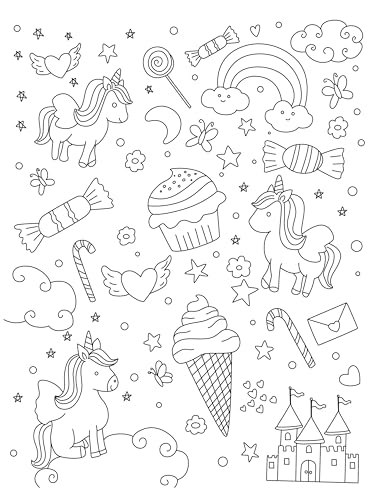 Colouring Book: Doodle Colouring Book Unicorn (Paperback)