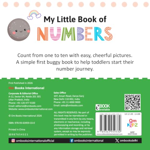 My Little Book of Numbers Buggy Book | Learn Numbers 1 to 10 | Early Learning Counting Book for Toddlers Ages 1–3 | Educational Picture Book for Preschool Kids (Board book)