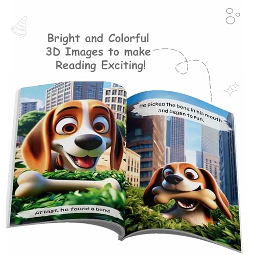 Set of 10 Moral Story Books for Kids, Short Illustrated Bedtime Stories with 3D Animated Images, Read-Aloud Story Books for 3-6 Years (Paperback)