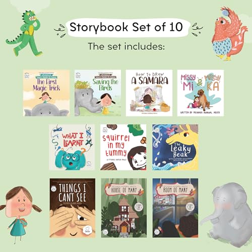 Storybooks for Kids by SAM & MI | Gift Set of 10 Picture Books That Build Empathy & Imagination | Perfect Educational & Bedtime Stories for Children, Boys & Girls (Ages 3–8) (Paperback)