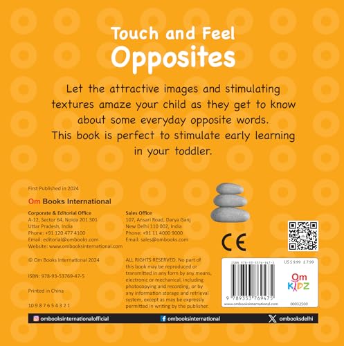 Opposites Touch and Feel Board Book for Children: Fun and Interactive Way to Learn Opposites with Touch | Engaging Touch and Feel Elements | Sensory Learning Book for Babies (Large Print Story Book) (Hardcover)