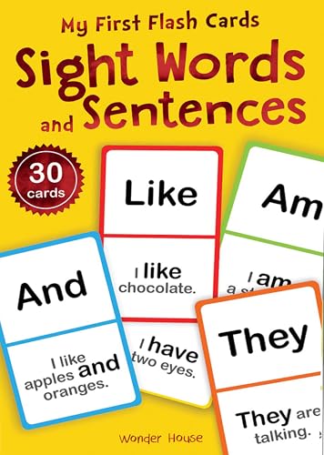 Wonder House My First Flash Cards: Sight Words and Sentences for Cognitive Skills (Flash Cards For Children) (Card Book)