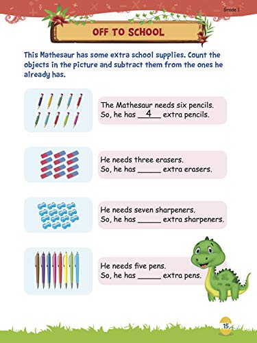 Activity Book : Mental Math : Mathesaurs Mental Math Activity Workbook Grade-1 (Paperback)