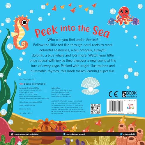 Board book: Peek into the Sea - Illustrated rhymes for kids - Board Book for Children Age 1-3 Years (Board book)