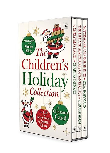 Children’s Holiday Collection Boxed Set (A Christmas Carol, The Life and Adventures of Santa Claus, Nutcracker and the Mouse King) Set of 3 Books (Paperback)
