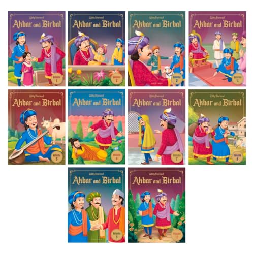 Witty Stories of Akbar and Birbal - Collection of 10 Books: Illustrated Humorous Stories For Kids (Paperback)
