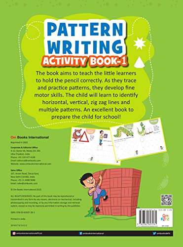 Activity Book : Pattern Writing Activity Book 1: Pattern Practice Activity book for kids (Paperback)
