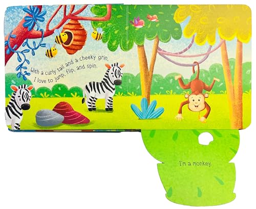 Peek-A-Boo! Jungle Board Book for Children: Lift the Flap Adventure for Babies and Toddlers | Discover Wild Creatures in an Interactive Board Book | Learn & Play with Jungle Creatures (Board book)