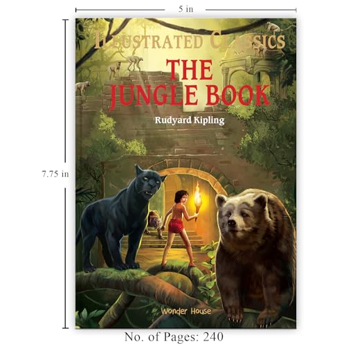 The Jungle Book: Illustrated Abridged Children Classics English Novel With Review Questions (Hardback) (Hardcover)