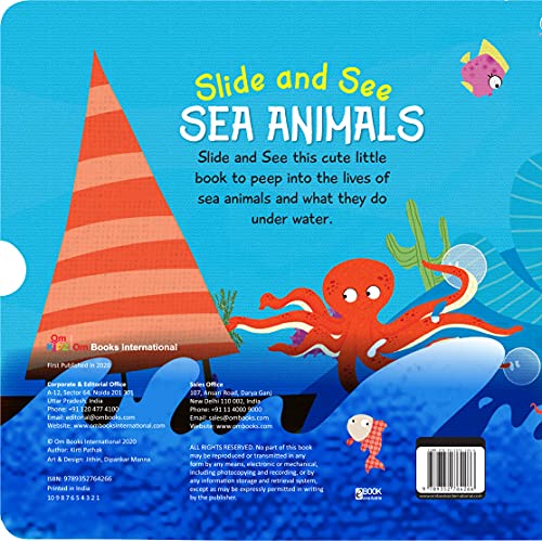 Slide and See Board Book : Sea Animals (Paperback)