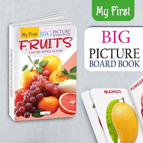 My First Big Picture Board Book Fruits : Fun educational books for toddlers, Learning book for preschoolers, Picture board book for kids, Montessori learning book for toddlers (Board book)