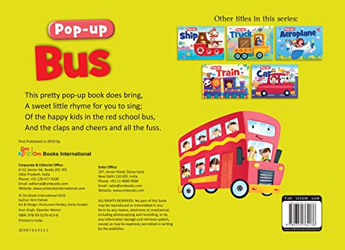 Pop Up Bus Book for Children: 3D Interactive Rolling Adventure Pop Up Book for Kids | Pop Up Fun with Vehicles | City Adventures on Wheels | Pop Up Transport Book | Interactive Bus Tour for Little One (Paperback)