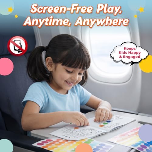 2000+ Dot Sticker Activity Book For 3+ Years Old Toddlers | Fun Sticker Set, Focus Builder, A to Z letters (Uppercase & Lowercase), Numbers 1-10 | Screen-Free Educational Activity For Kids (Paperback)