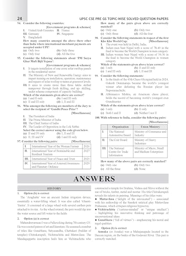 Oswaal 31 years UPSC Topic-wise Question Bank Previous Years Solved Papers CSE Prelim -Paper 1 & 2 (2025-1995) (Paperback)