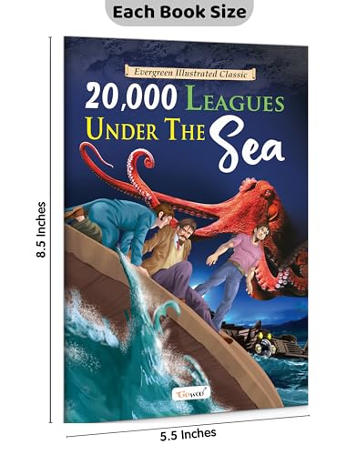 Evergreen illustrated Classics books : The Secret Garden, A tale of two cities, Gulliver's Travels, The Lost World and more - Classic story book for kids, Kids educational books | Pack of 22 books (Paperback)