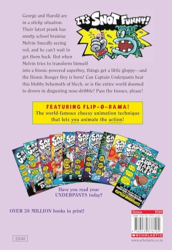 CAPTAIN UNDERPANTS #06: THE BIG BAD BATTLE OF THE BIONIC BOOGER BOY PART 1: The Night of the Nasty Nostril Nuggets: 6 (Hardcover)