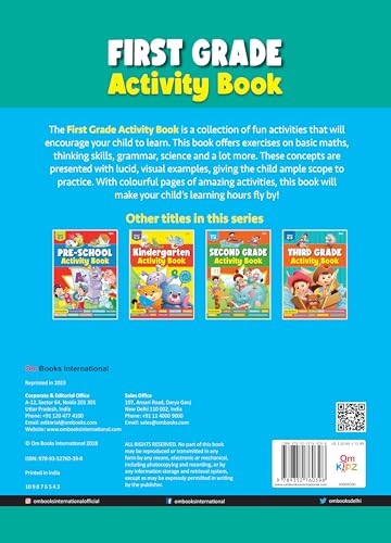 First Grade Activity Book: 320 Pages of Practice for Ages 6-7 – Reading, Phonics, Grammar, Science, Fun Puzzles, Geometry, Data Handling & More (Paperback)