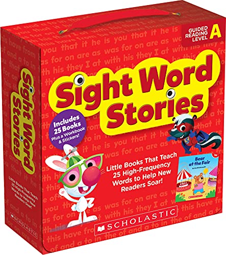 Sight Word Stories: Level a (Parent Pack): Fun Books That Teach 25 Sight Words to Help New Readers Soar (Scholastic Guided Reading Level a) (Product Bundle)