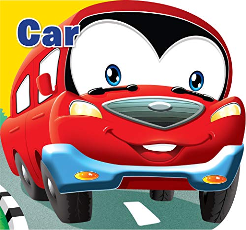 Board Books : Transport (Set of 6 Books) (CAR, BUS, FIRE ENGINE, AIRPLANE, SHIP, TRAIN) (Cutout Board Books) (Product Bundle)