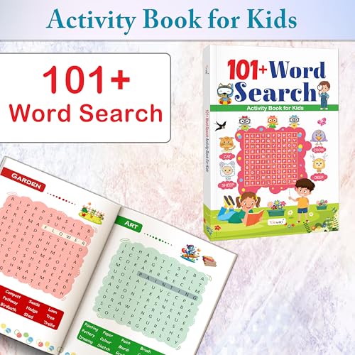101+ Word Search and Mazes Activity Book for Kids : Kids Learning Workbook, Interactive Learning Book,Brain-Boosting Activity Book for Kids | Combo of 2 Books (Paperback)