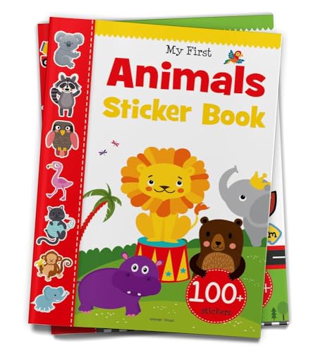 My First Animal Sticker Book: Exciting Sticker Book With 100 Stickers (Hardcover)
