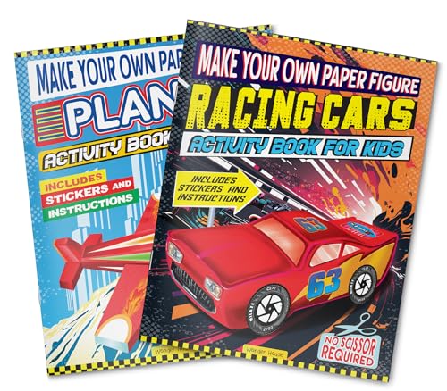 Make Your Own Paper Figures – Racing Cars Cut, Fold & Create Your Own Racetrack Cars | Ages 6–10 | DIY Craft Fun for 2+ Hours of Hands-On Play (Paperback)