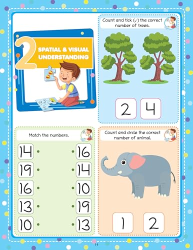 Oswaal Lil Legends 250+ Activities Maths Quest Activity Book for Age 3+ Years | Counting, Number Recognition & Early Maths Skills | Preschool Maths Learning Activities | Workbook For LKG & UKG (Paperback)