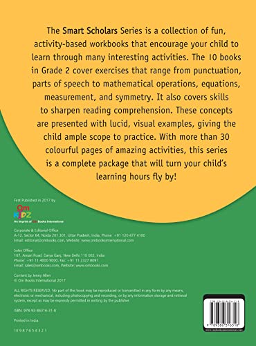 Grammar 2 Fun-Filled Activity Book for Kids Grade 2: Smart Scholars | Puzzles and Creative | Engaging Exercises | Learning Grammar ; 7+ Ages (Paperback)