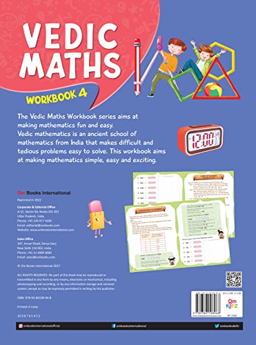 Activity Book : Vedic Math Activity Workbook -4 (Paperback)