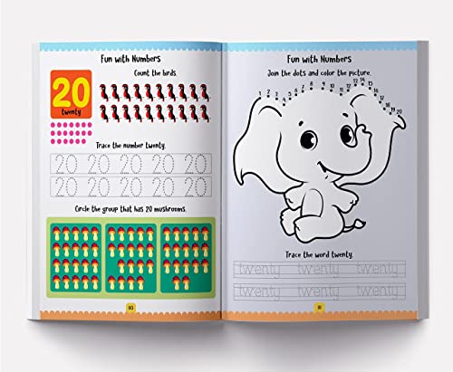 My Super Fun Kindergarten Activity Workbook for Children : Pattern Writing, Colors, Shapes, Numbers 1-10, Early Math, Alphabet, Brain Booster Activities, Following Directions, and Interactive Activiti (Paperback)