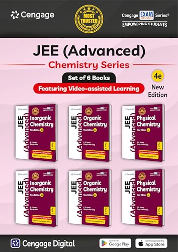 Cengage Chemistry Combo for JEE Advanced: Physical Chemistry (1 & 2) + Organic Chemistry (1 & 2) + Inorganic Chemistry (1 & 2) Set of 6 Books with Chapterwise Concept Videos & Online Assessments (Paperback)