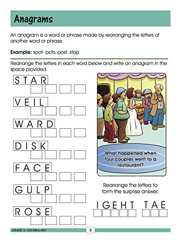 Vocabulary Fun-Filled Activity Book for Kids Grade 3: Smar Schoolars | Children’s Vocabulary Build | Language Skill | New Words | Language fluency ; 8+ Ages (Paperback)