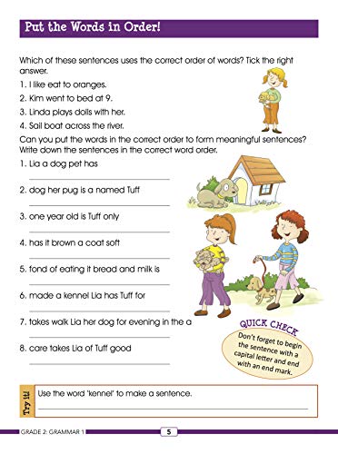 Activity Book : Grade 1 : Smart Scholars Grade 2 Grammar 1 Fun-filled Activities (Smart Scholars Series) (Paperback)