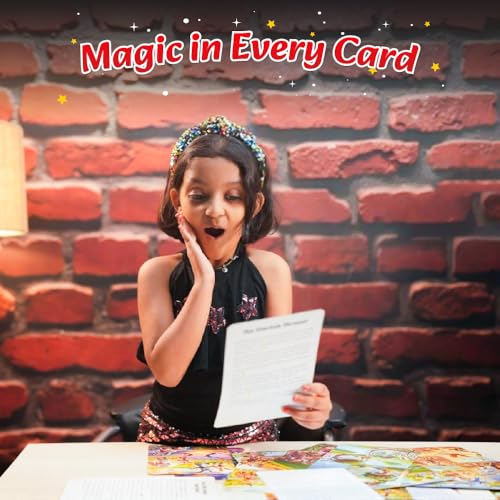 Bedtime Fables and Moral Tales Flashcards for Kids, 51 Colourful & Short Stories Flashcards for 3-6 Years Old, Montessori Educational Toy (Cards)